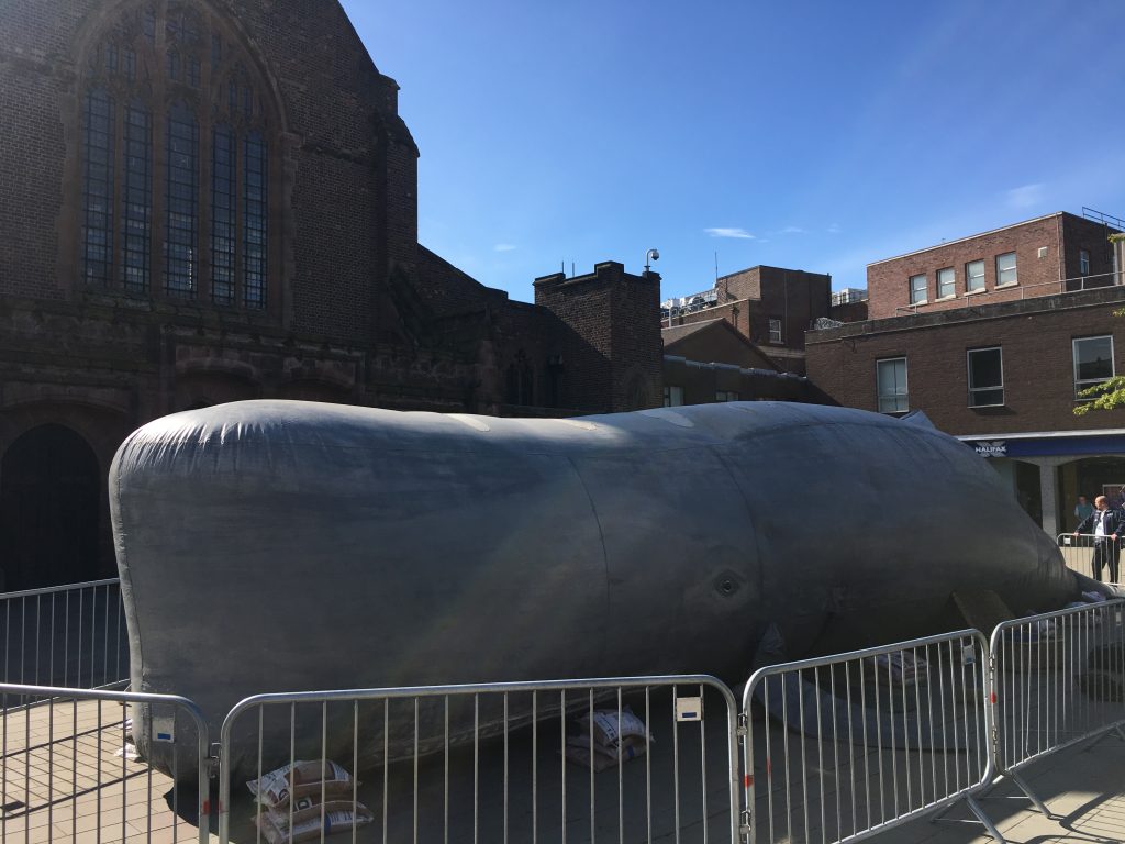Inflatable whale