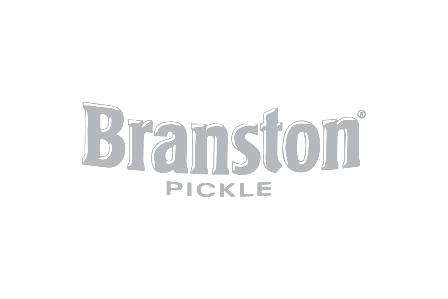 branston pickle logo white