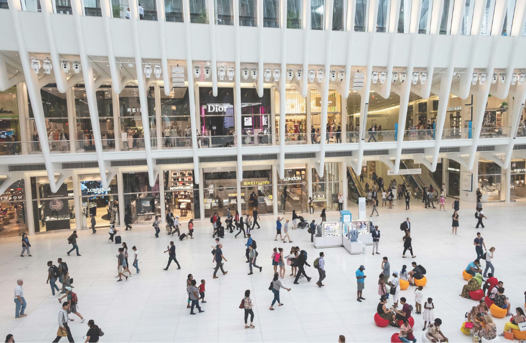 shopping centre interior